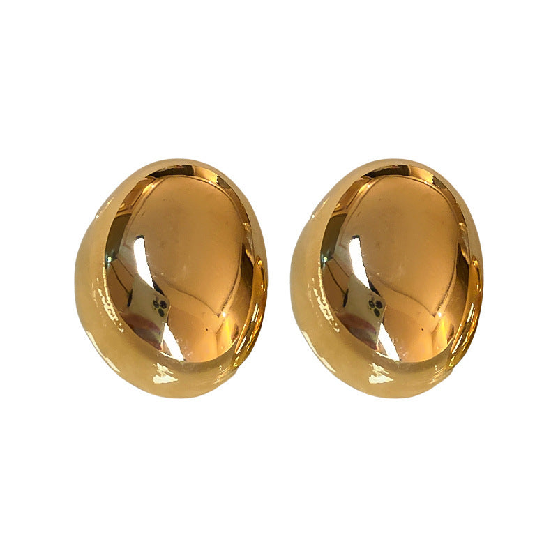 Wholesale Gold-plated silver needle metal hoop earrings long tassel earrings